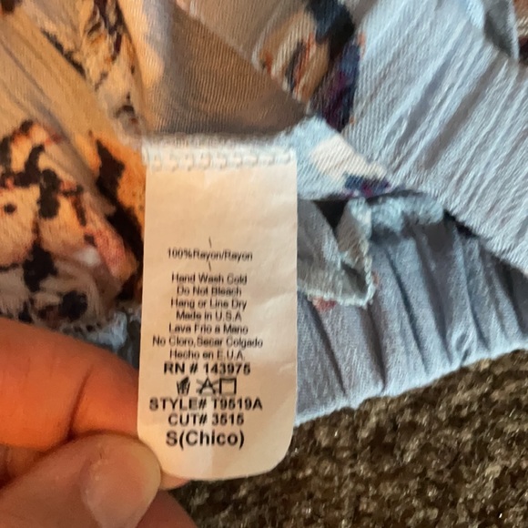 Million floral blue top small - Picture 4 of 5